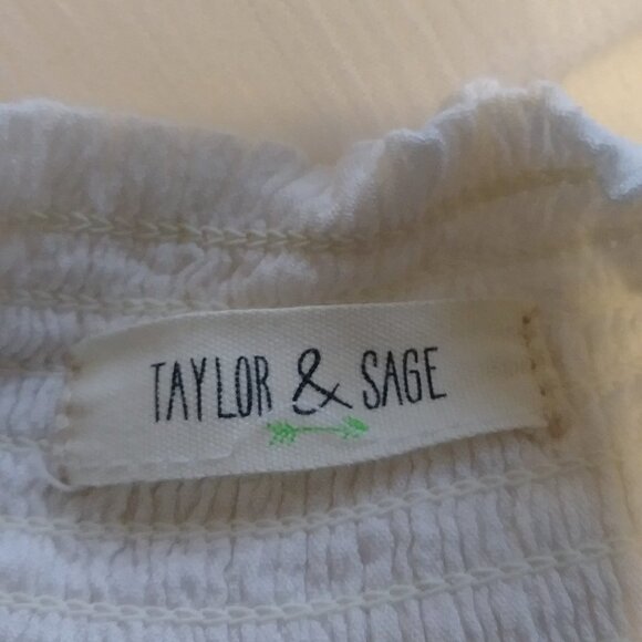 TAYLOR & SAGE Juniors' Embroidered Off the Shoulder Dress Boho - Picture 8 of 8
